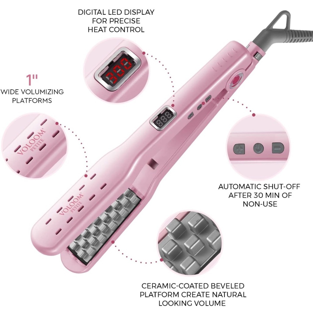 Voloom Petite 1" Inch Professional Volumizing Ceramic Hair Iron